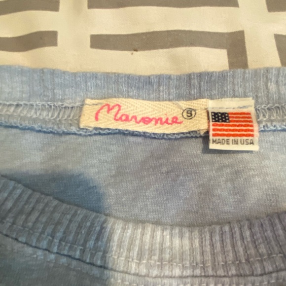 Anthropologie | Maronie Tie Dye Long Sleeve Crop Top | Trendy Juniors Top NWOT S - Picture 6 of 9